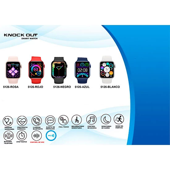 Reloj smart Knock Out 5126